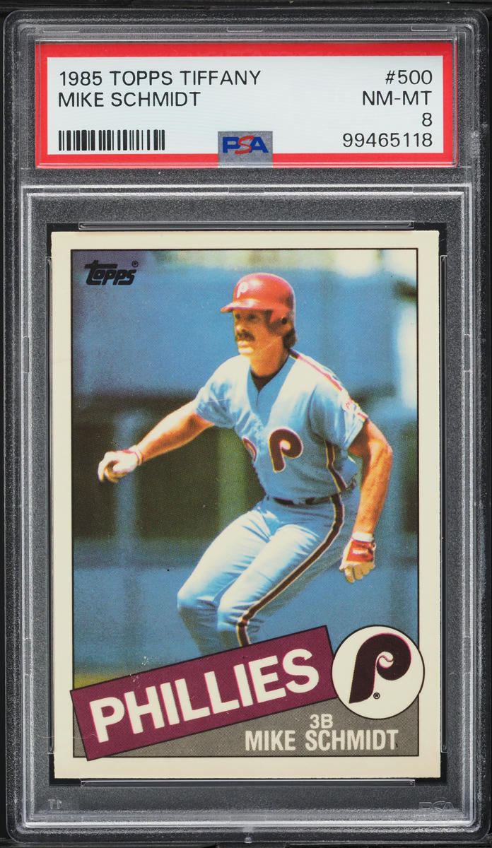 1985 Topps Tiffany Mike Schmidt #500 PSA 8 NM-MT