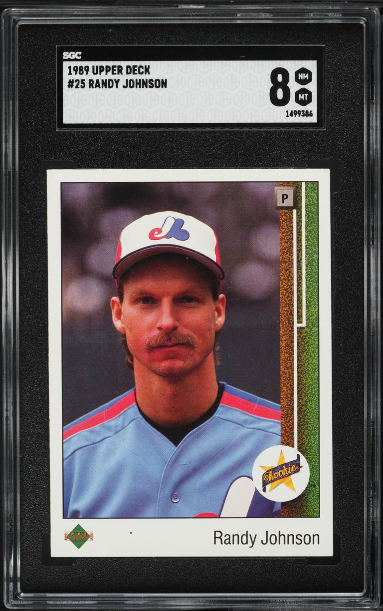 1989 Upper Deck Randy Johnson ROOKIE #25 SGC 8 NM-MT
