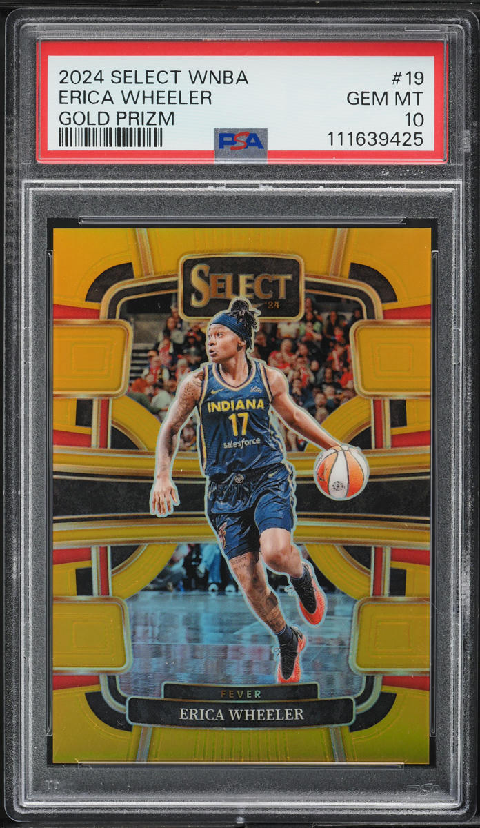 2024 Select WNBA Concourse Gold Prizm Erica Wheeler 1/10 #19 PSA 10 GEM MINT