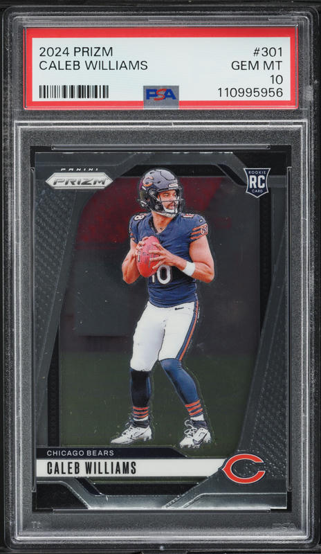 2024 Panini Prizm Caleb Williams ROOKIE #301 PSA 10 GEM MINT on