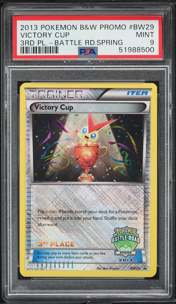 2013 Pokemon Black & White Spring Battle Road 3rd Place Victory Cup #BW29 PSA 9