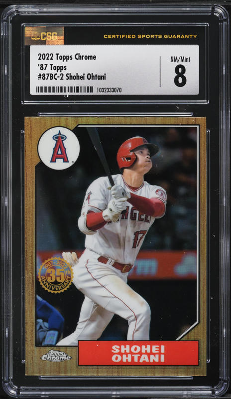 2022 Topps Chrome '87 Shohei Ohtani #87BC-2 CSG 8 NM-MT on