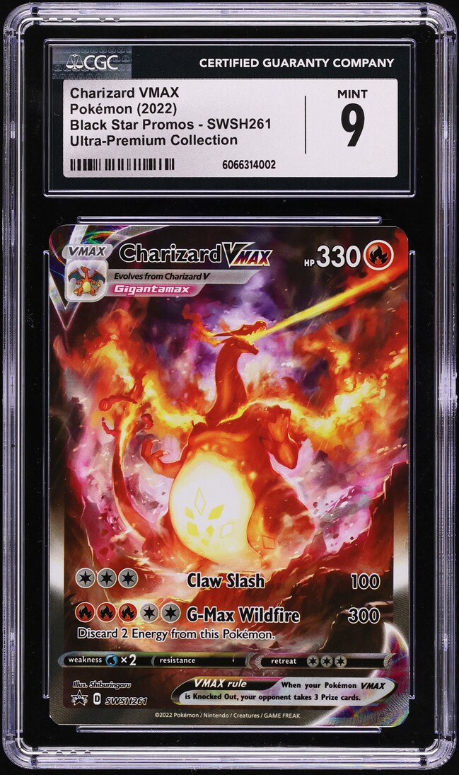 2022 Pokemon SWSH Black Star Promo Ultra Premium Charizard VMAX #SWSH261 CGC 9