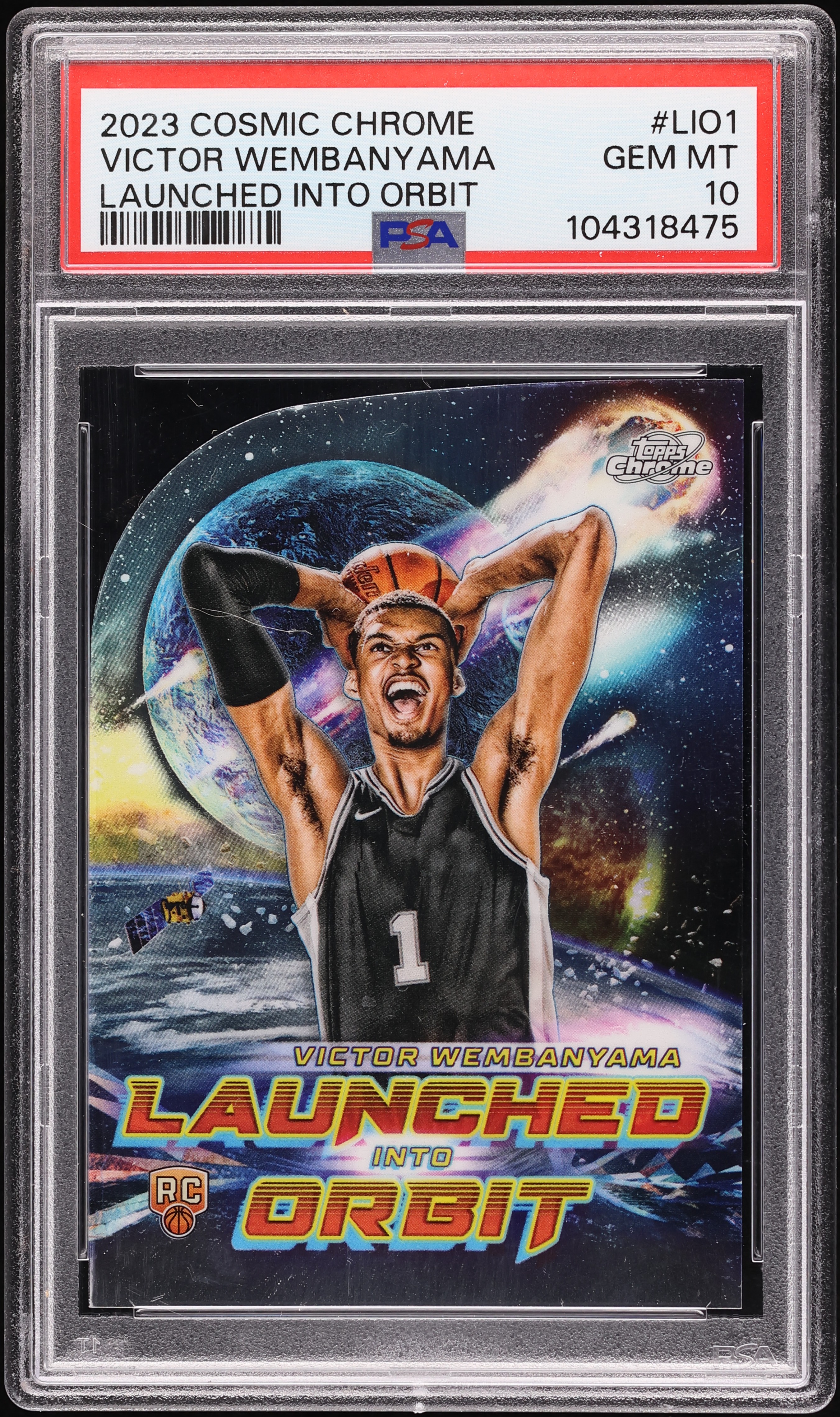 2023 Topps Chrome Cosmic Launched Into Orbit Victor Wembanyama 