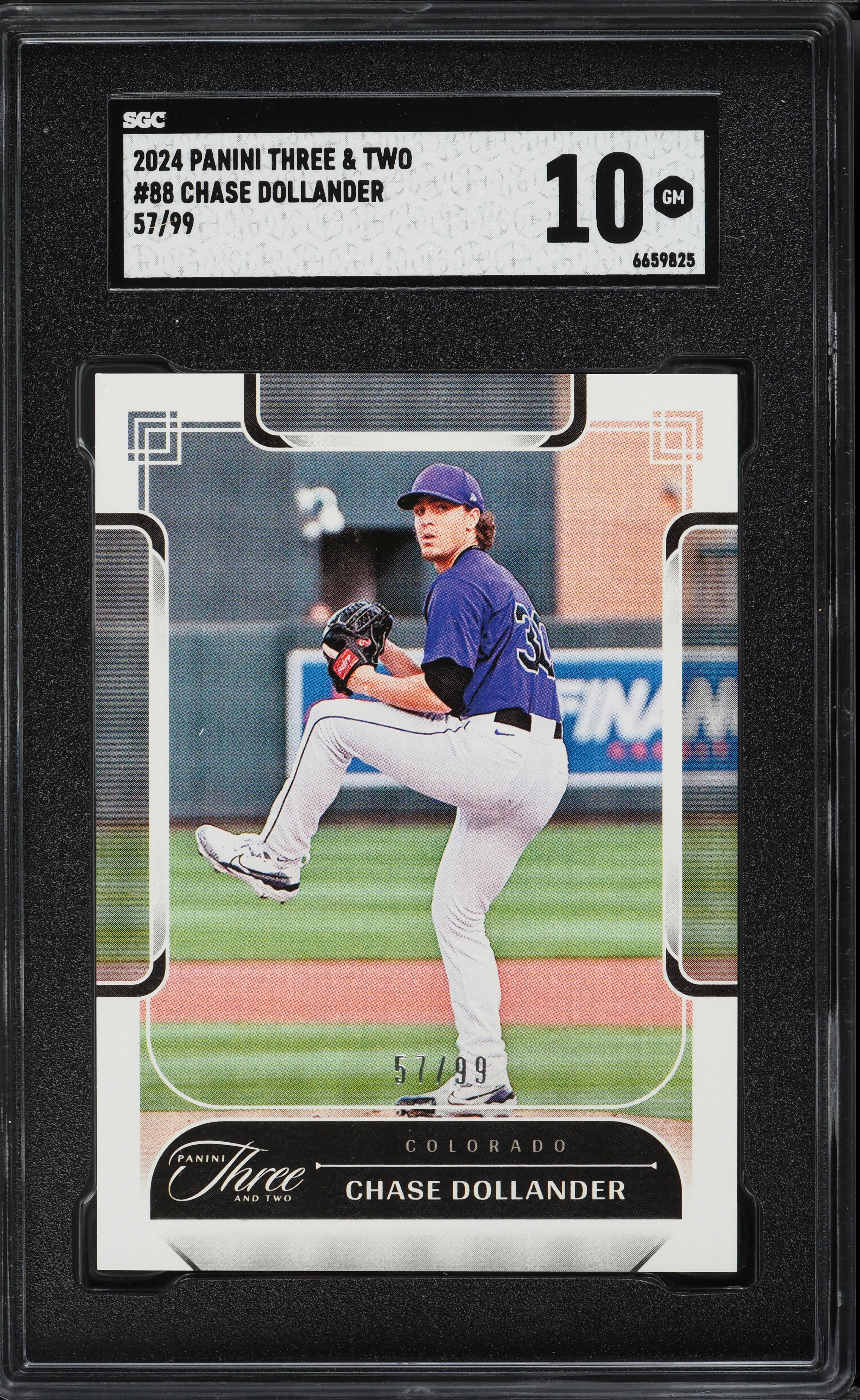 2024 Panini Three & Two Chase Dollander ROOKIE /99 #88 SGC 10 GEM 