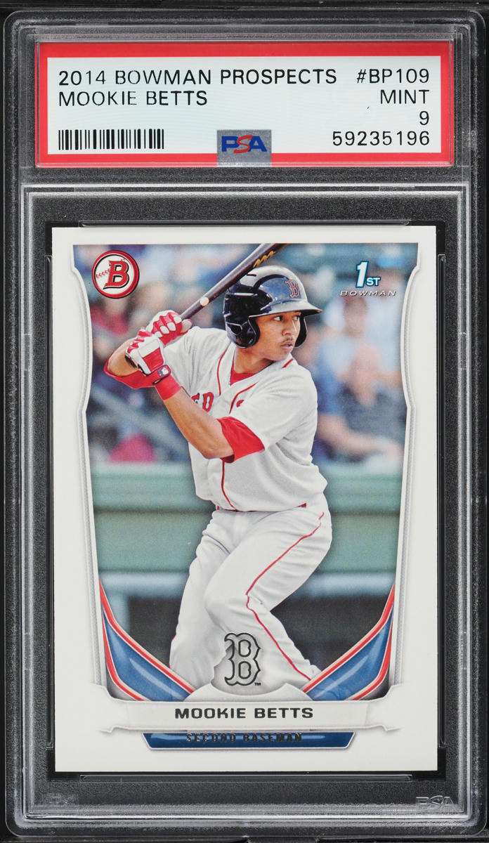 2014 Bowman Mookie Betts PROSPECT #BP109 PSA 9 MINT