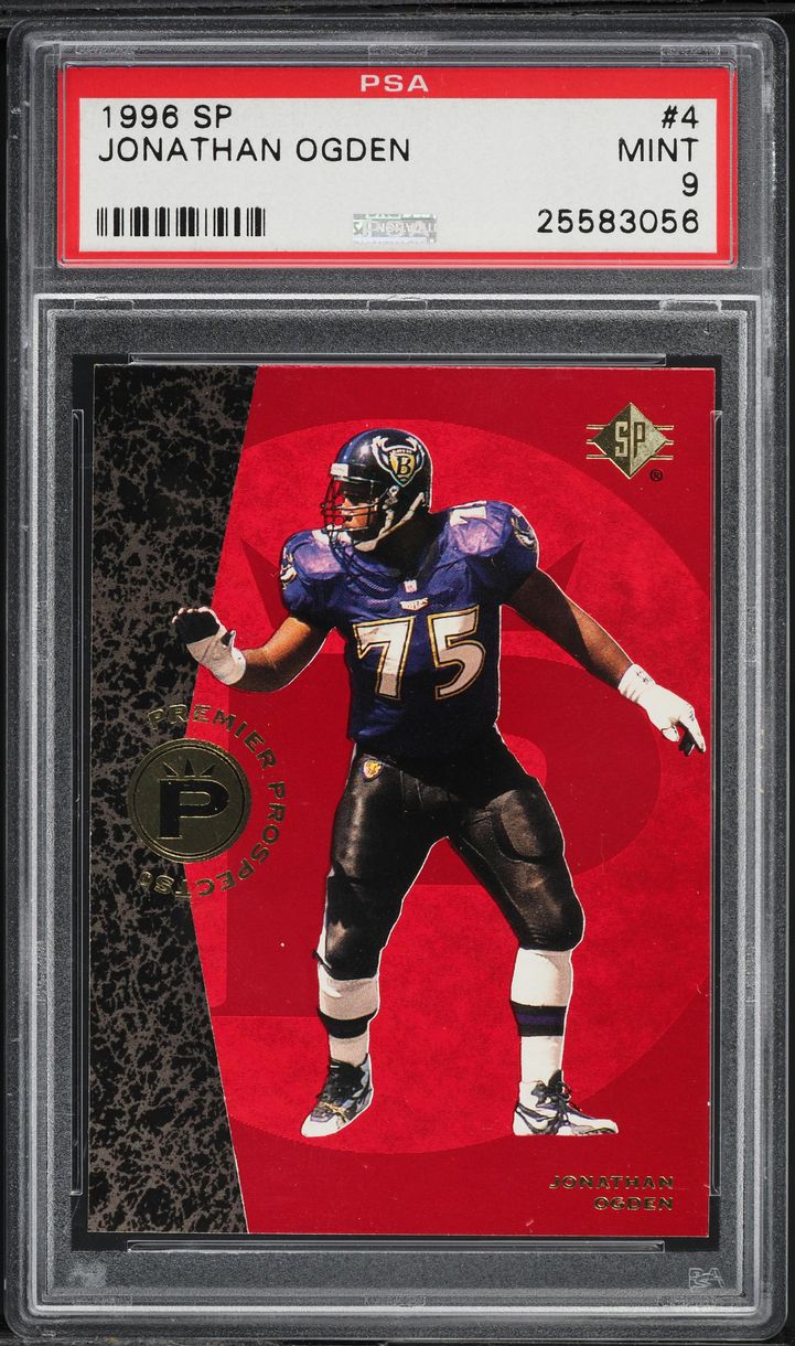 1996 SP Football Jonathan Ogden ROOKIE #4 PSA 9 MINT