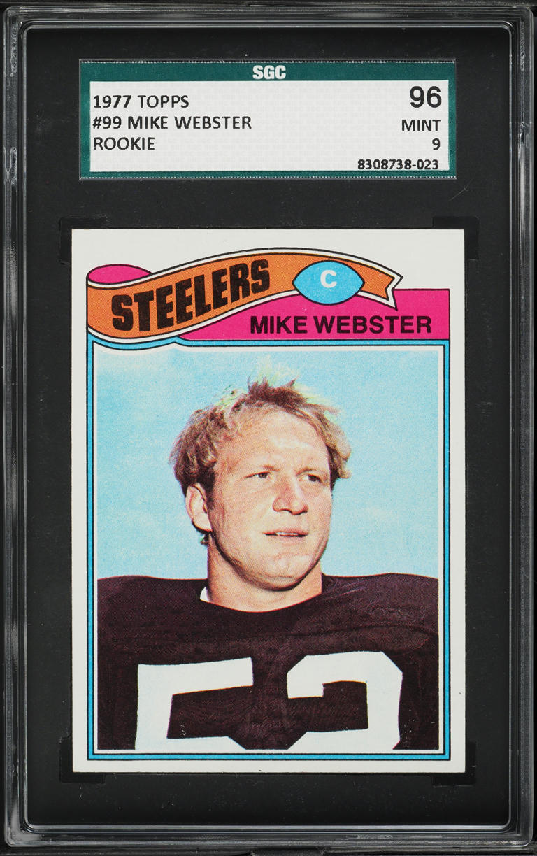 1977 Topps Football Mike Webster ROOKIE #99 SGC 9 MINT