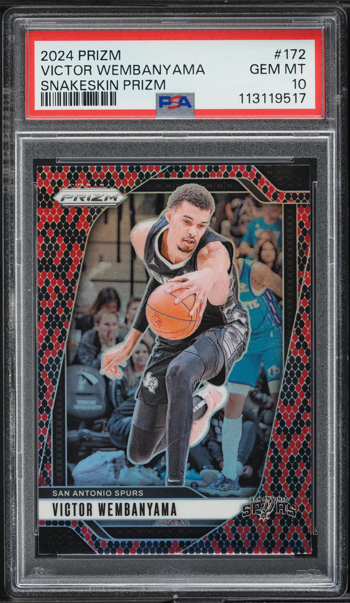 2024 Panini Prizm Snake Skin Victor Wembanyama #172 PSA 10 GEM MINT