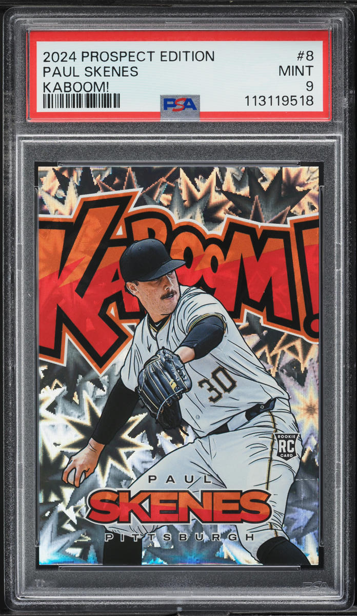 2024 Panini Prospect Edition Kaboom! Paul Skenes ROOKIE #8 PSA 9 MINT