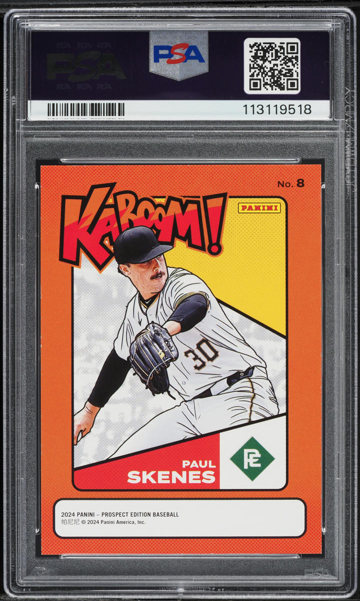 2024 Panini Prospect Edition Kaboom! Paul Skenes ROOKIE #8 PSA 9 MINT