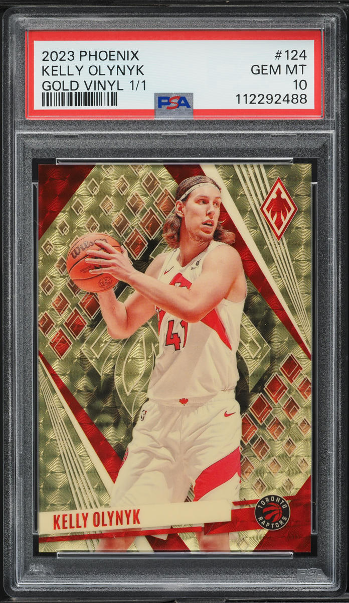 2023 Panini Phoenix Gold Vinyl Kelly Olynyk 1/1 #124 PSA 10 GEM MINT