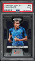 2018 Panini Prizm World Cup Kylian Mbappe ROOKIE #80 PSA 9 MINT on