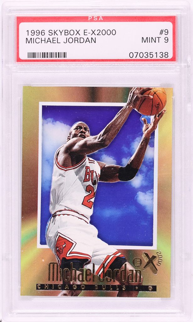 1996 Skybox E-X2000 Michael Jordan #9 PSA 9 MINT on Fanatics Collect
