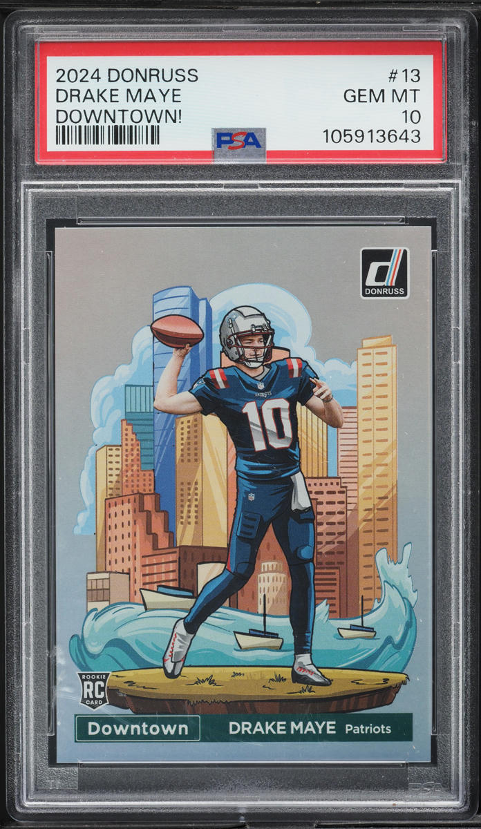 2024 Donruss Downtown Drake Maye ROOKIE #13 PSA 10 GEM MINT