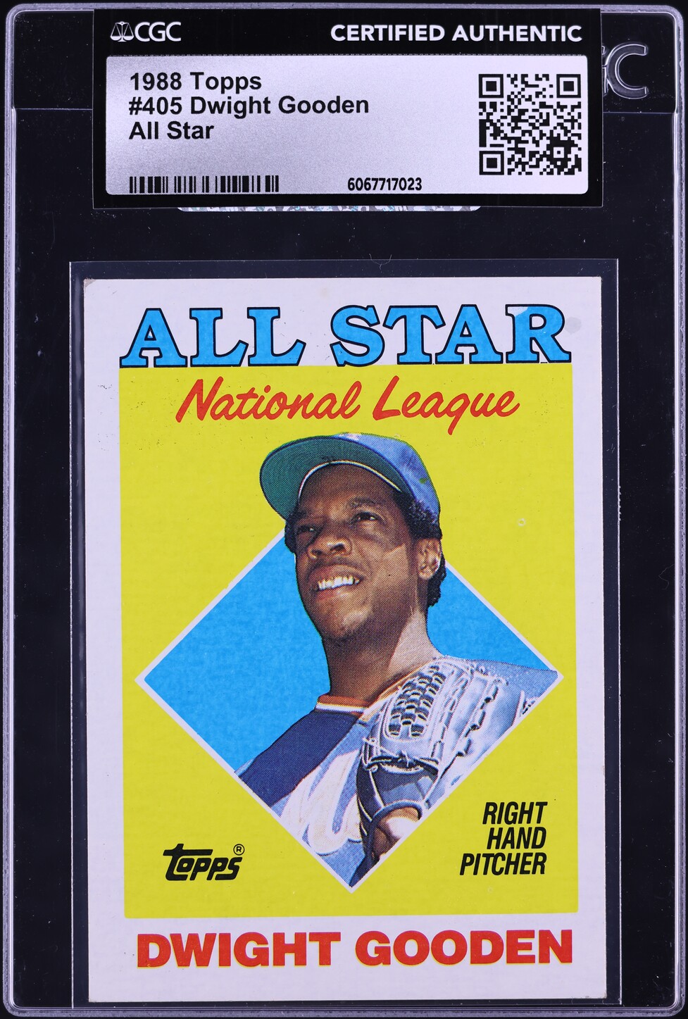 1988 Topps Dwight Gooden ALL STAR #405 CGC AUTH