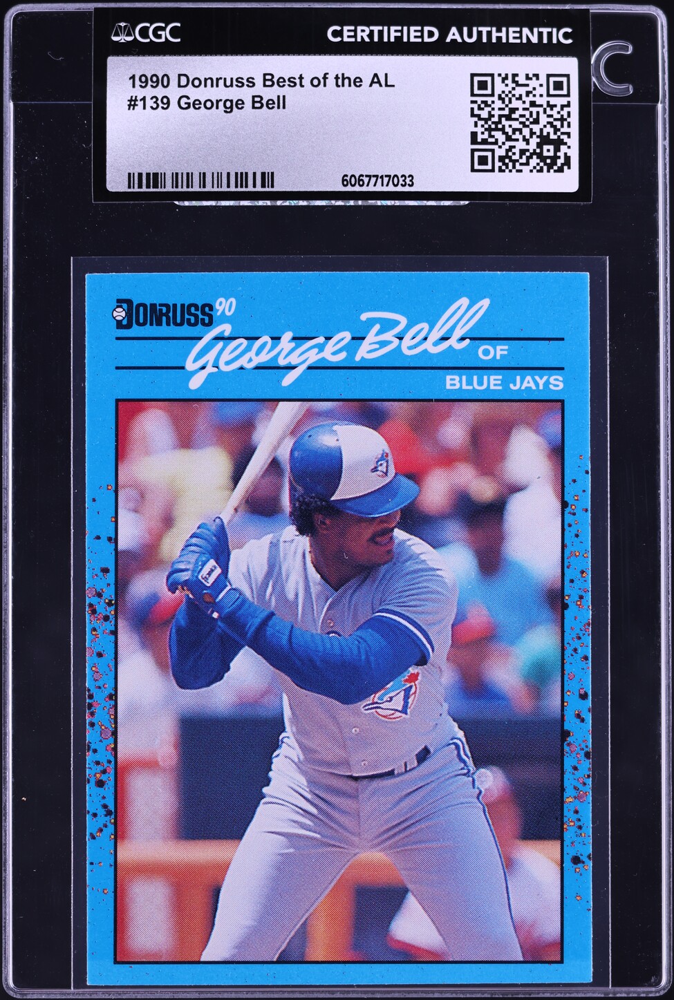 1990 Donruss Best Of The AL George Bell #139 CGC AUTH