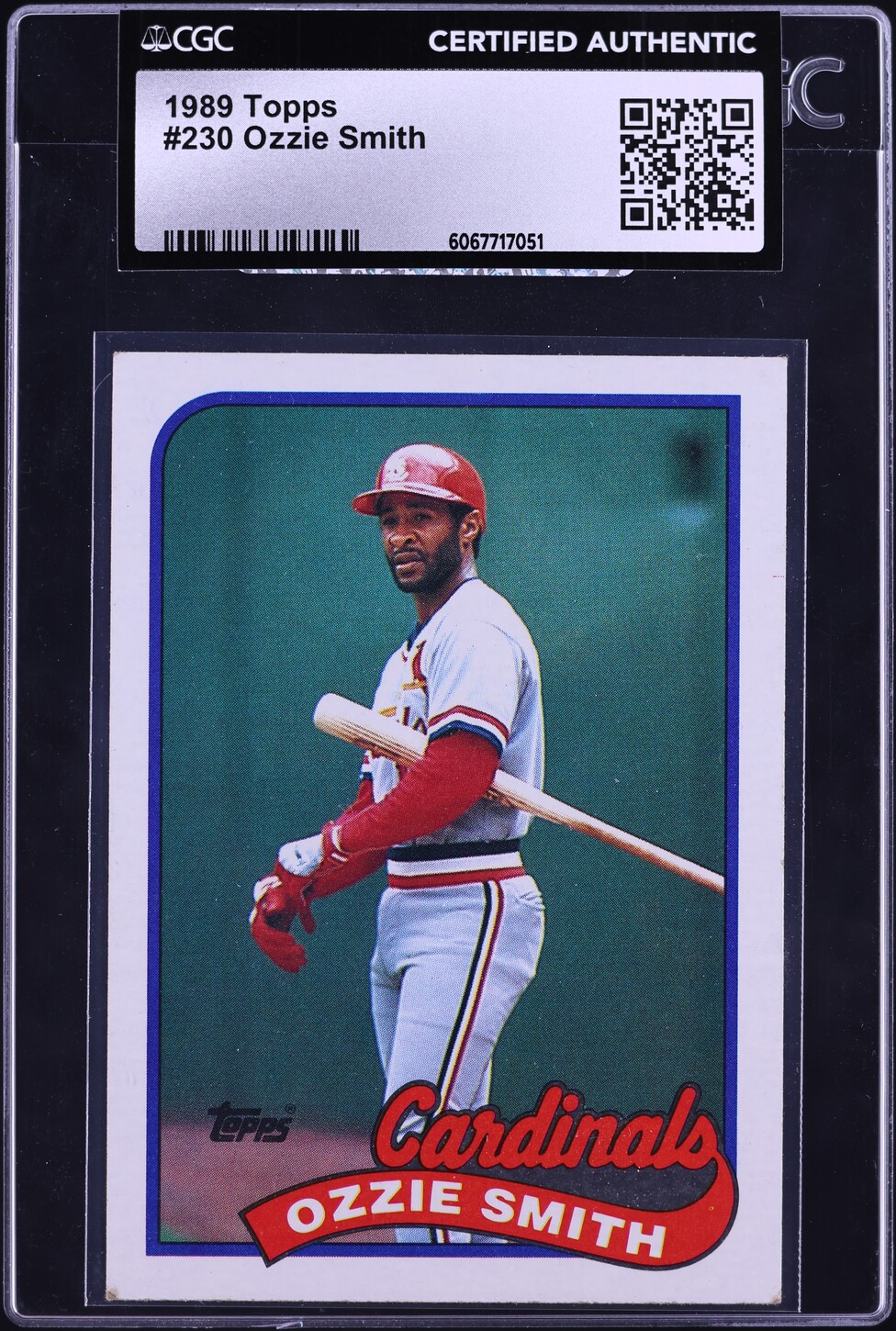1989 Topps Ozzie Smith #230 CGC AUTH