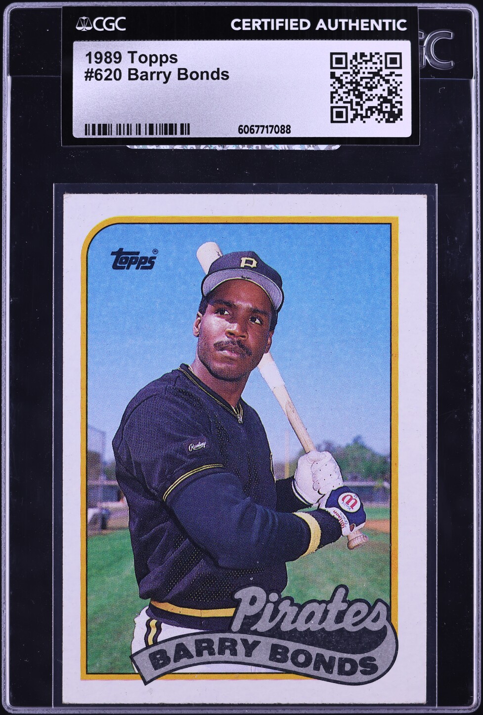 1989 Topps Barry Bonds #620 CGC AUTH