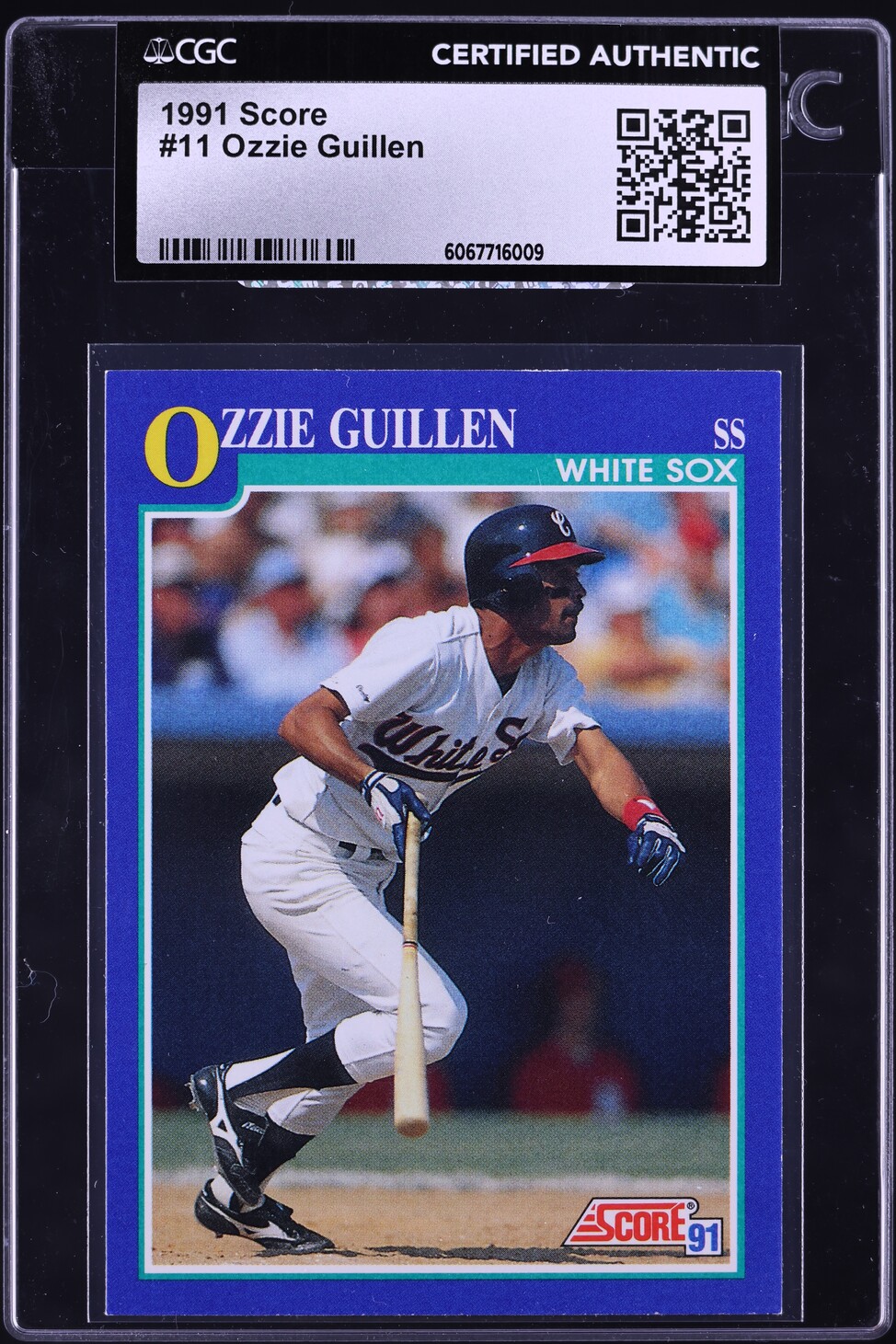 1991 Score Ozzie Guillen #11 CGC AUTH