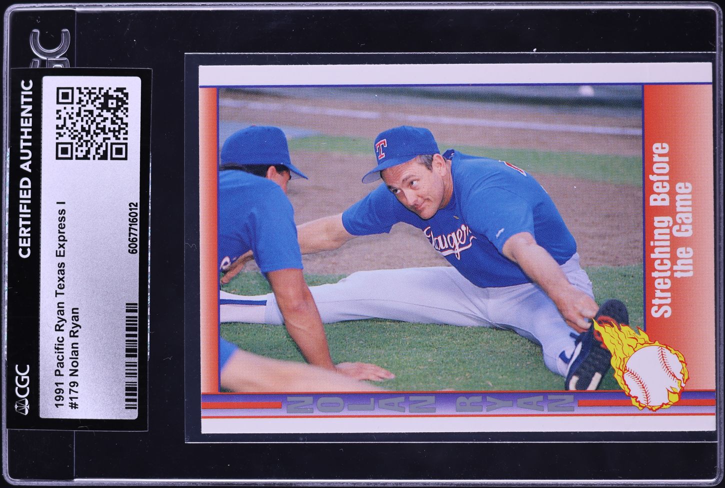 1991 Pacific Ryan Texas Express I Nolan Ryan #179 CGC AUTH