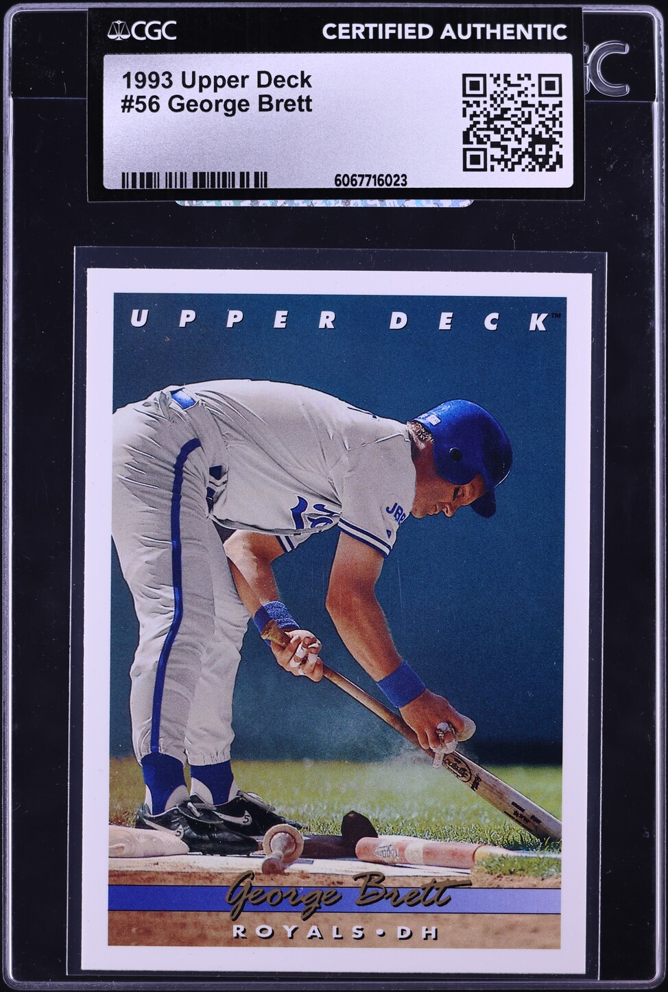 1993 Upper Deck George Brett #56 CGC AUTH