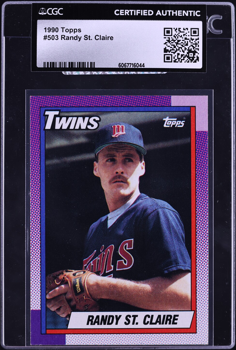 1990 Topps Randy St. Claire #503 CGC AUTH