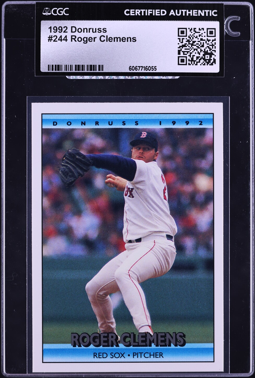 1992 Donruss Roger Clemens #244 CGC AUTH