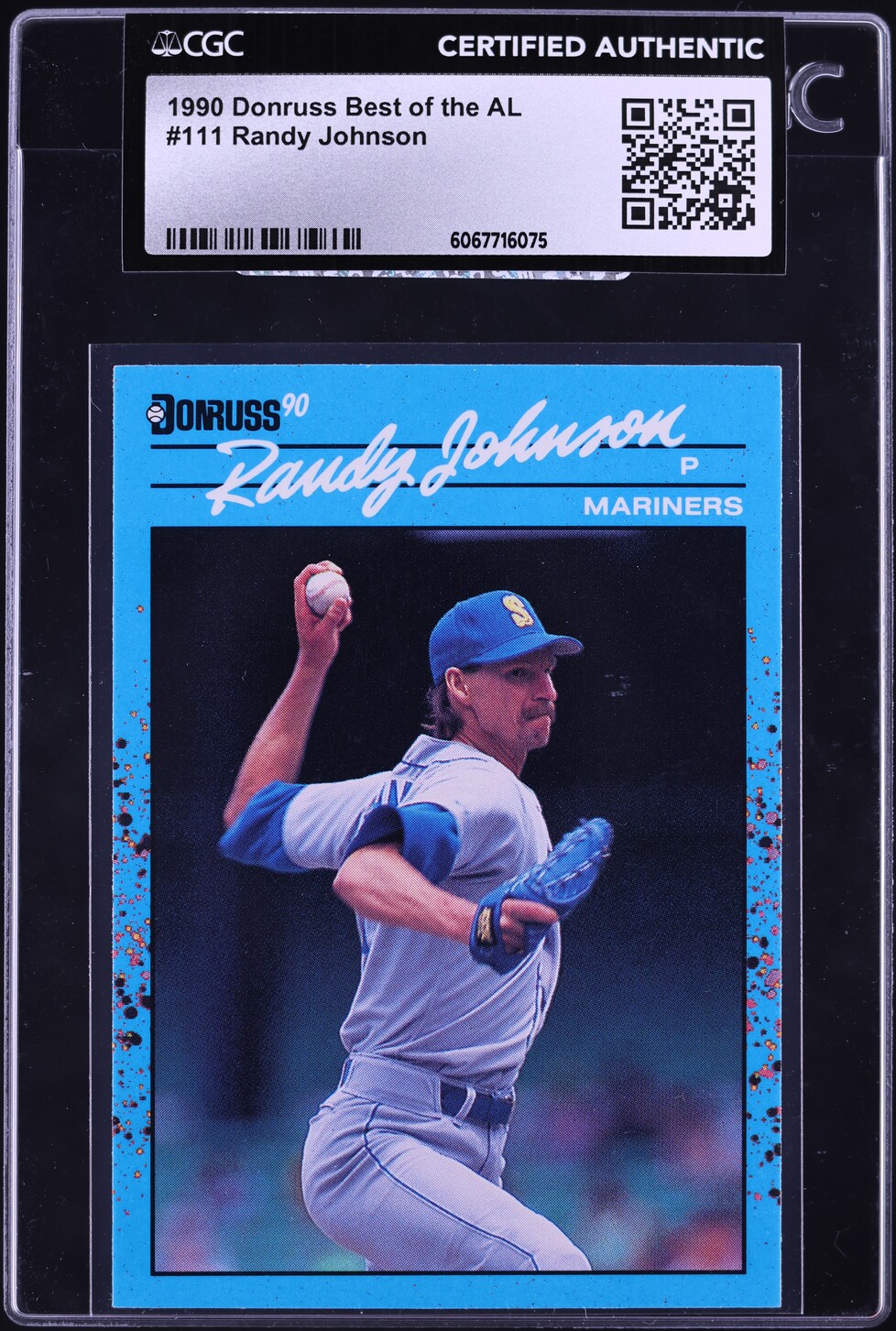 1990 Donruss Best Of The AL Randy Johnson #111 CGC AUTH