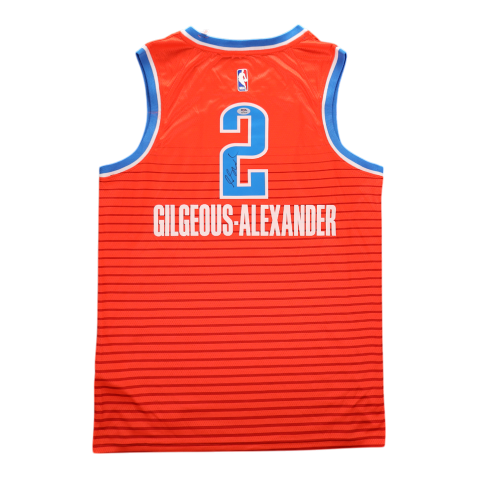Shai Gilgeous-Alexander Signed Autographed OKC Thunder Jersey - PSA AUTH