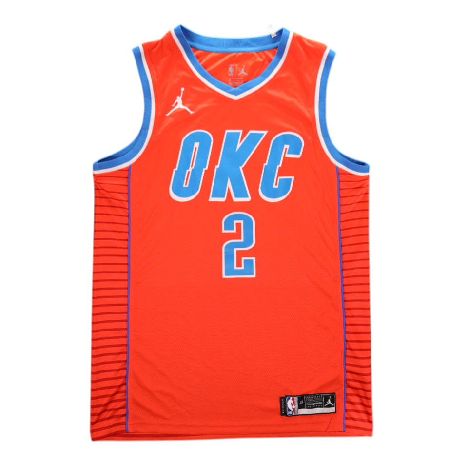 Shai Gilgeous-Alexander Signed Autographed OKC Thunder Jersey - PSA AUTH