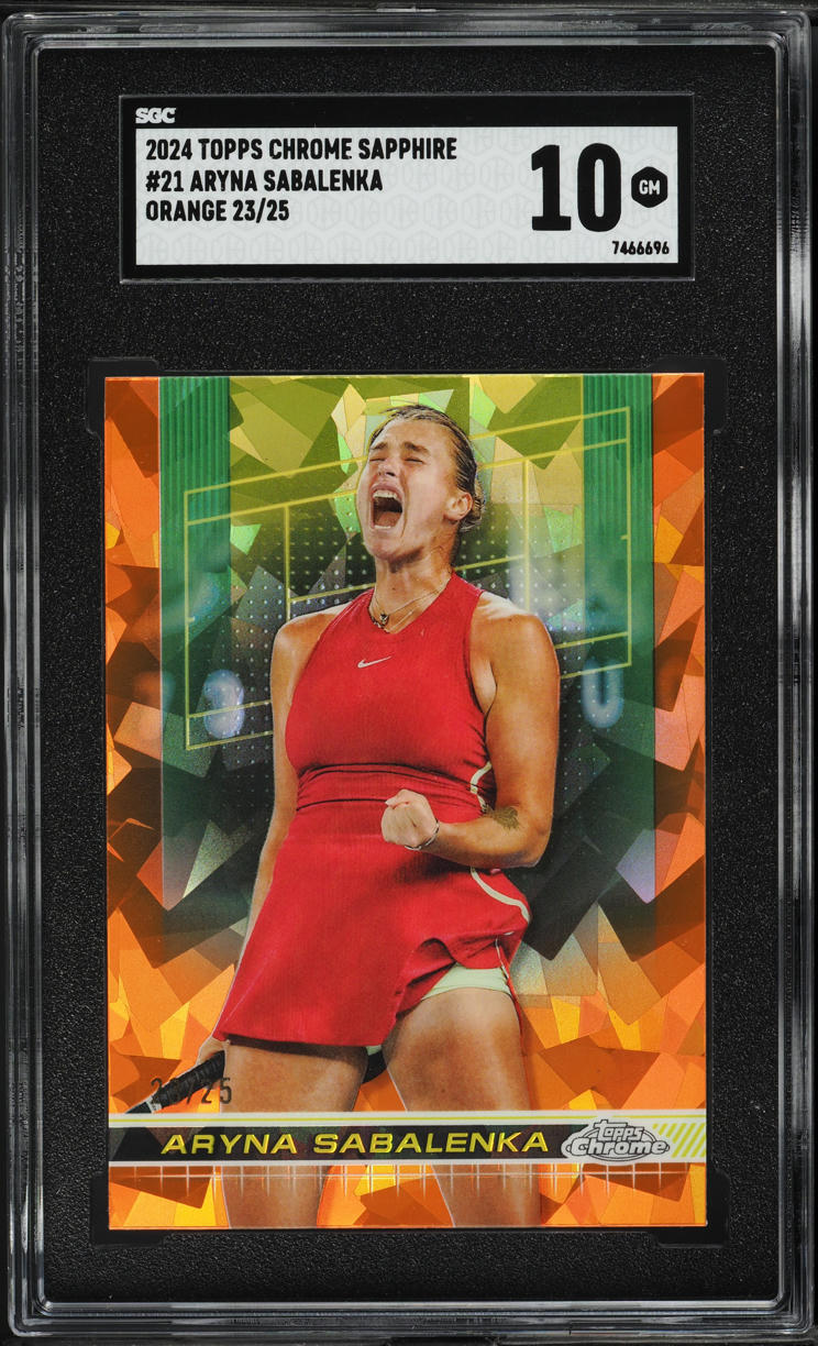 0 Chrome Tennis Sapphire Topps Box Edition Hobby Ice DA World Card
