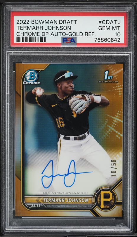 2022 Bowman Chrome Orange Refractor Owen Murphy PROSPECT AUTO /25