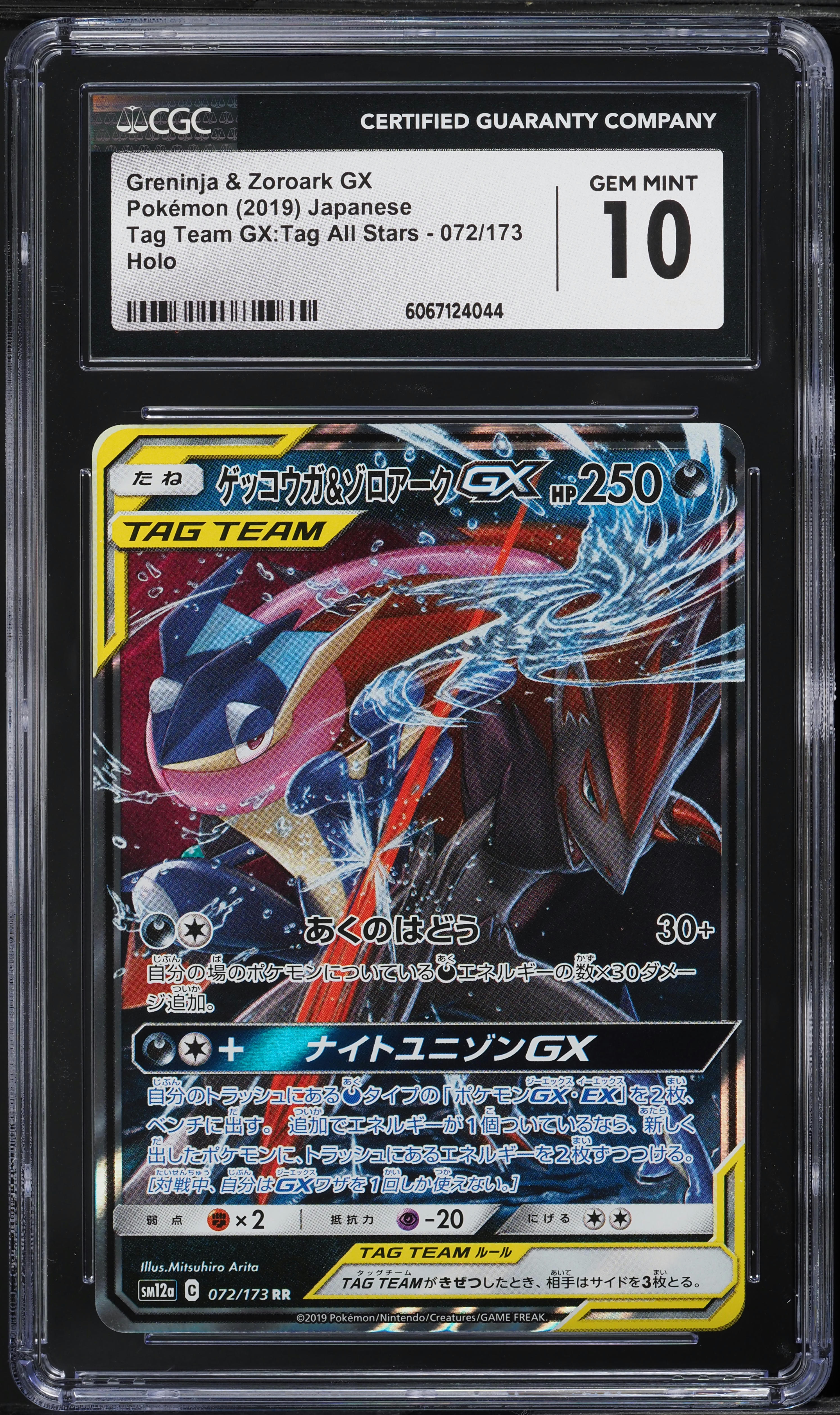 2019 Pokemon Japanese SM Tag Team GX All Stars Greninja & Zoroark