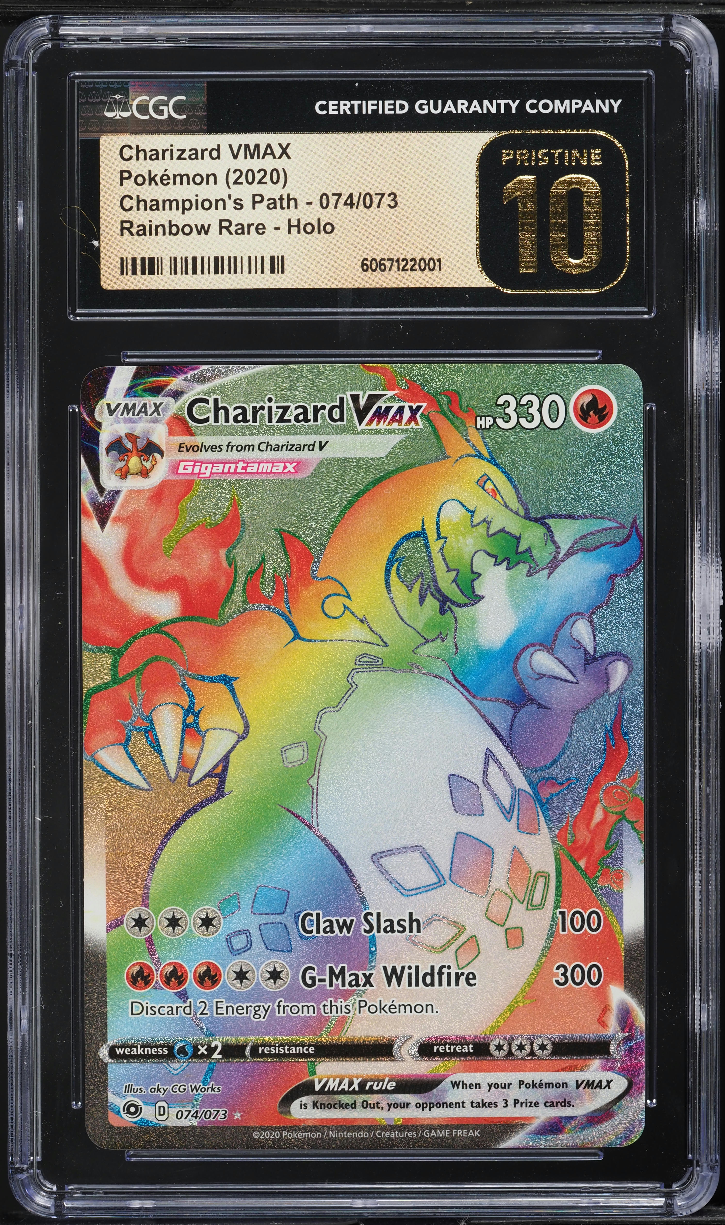 pokemon cards vmax rainbow rare real Charizard ex Special Illustration Rare 134/108 Ruler of the Black Flame main image 1