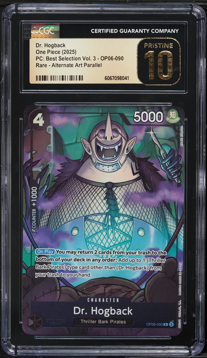 2025 One Piece Premium Best Selection V3 Dr. Hogback #OP06-090 CGC