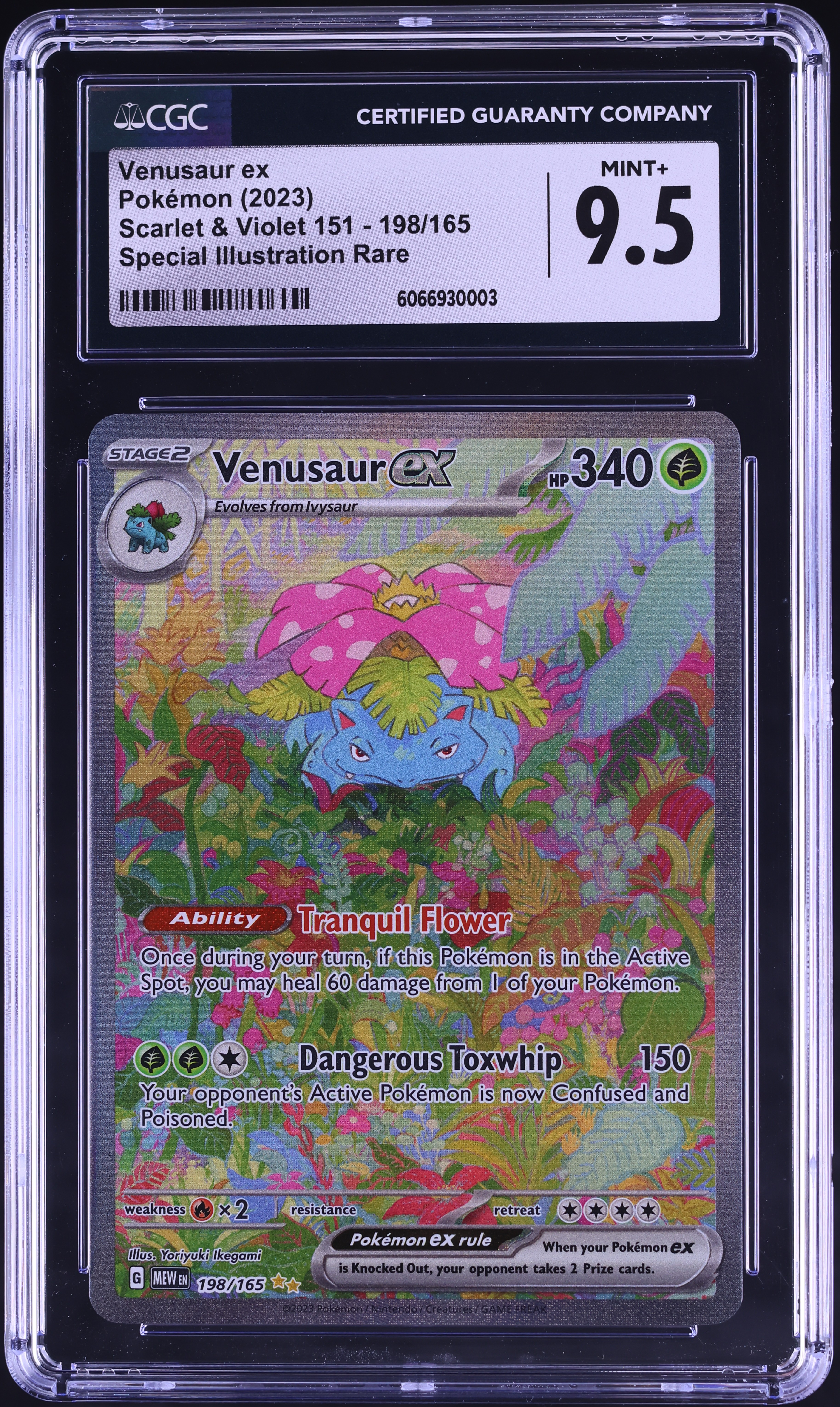 2025 Pokemon Scarlet & Violet 151 SIR Venusaur ex #198 CGC 9.5