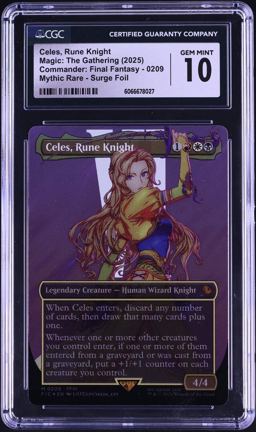 2025 MTG Commander: Final Fantasy Surge Foil Celes, Rune Knight #209 CGC 10  GEM on Fanatics Collect