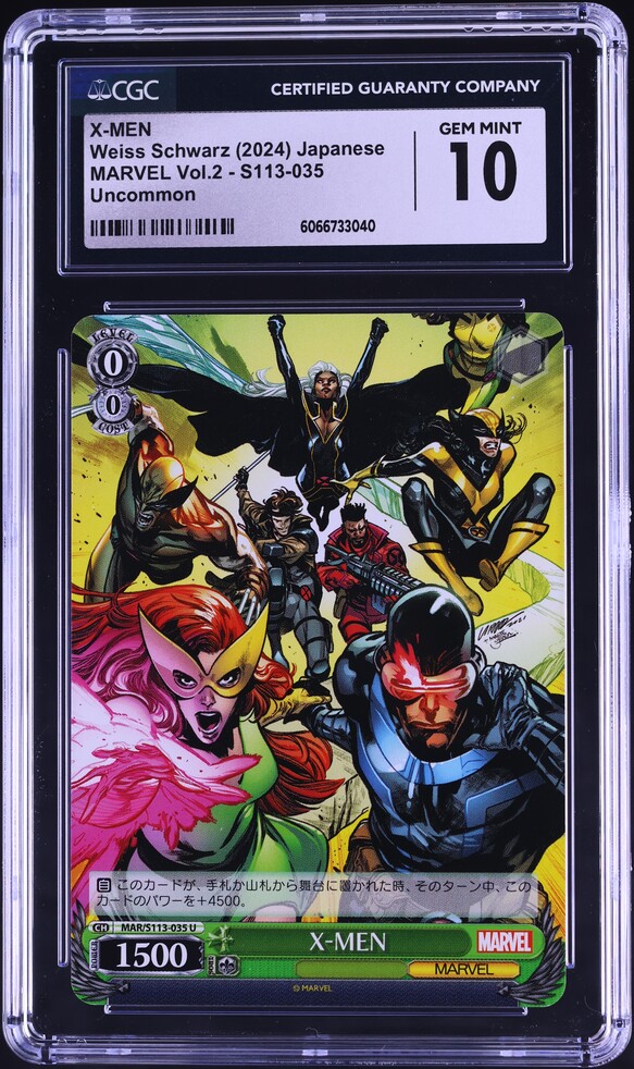 2024 Weiss Schwarz Japanese Marvel Vol.2 X-MEN U #S113-035 CGC 10