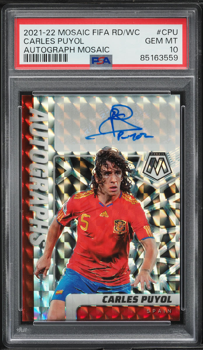 2021 Panini Mosaic FIFA Road To World Cup Carles Puyol AUTO #A-CPU