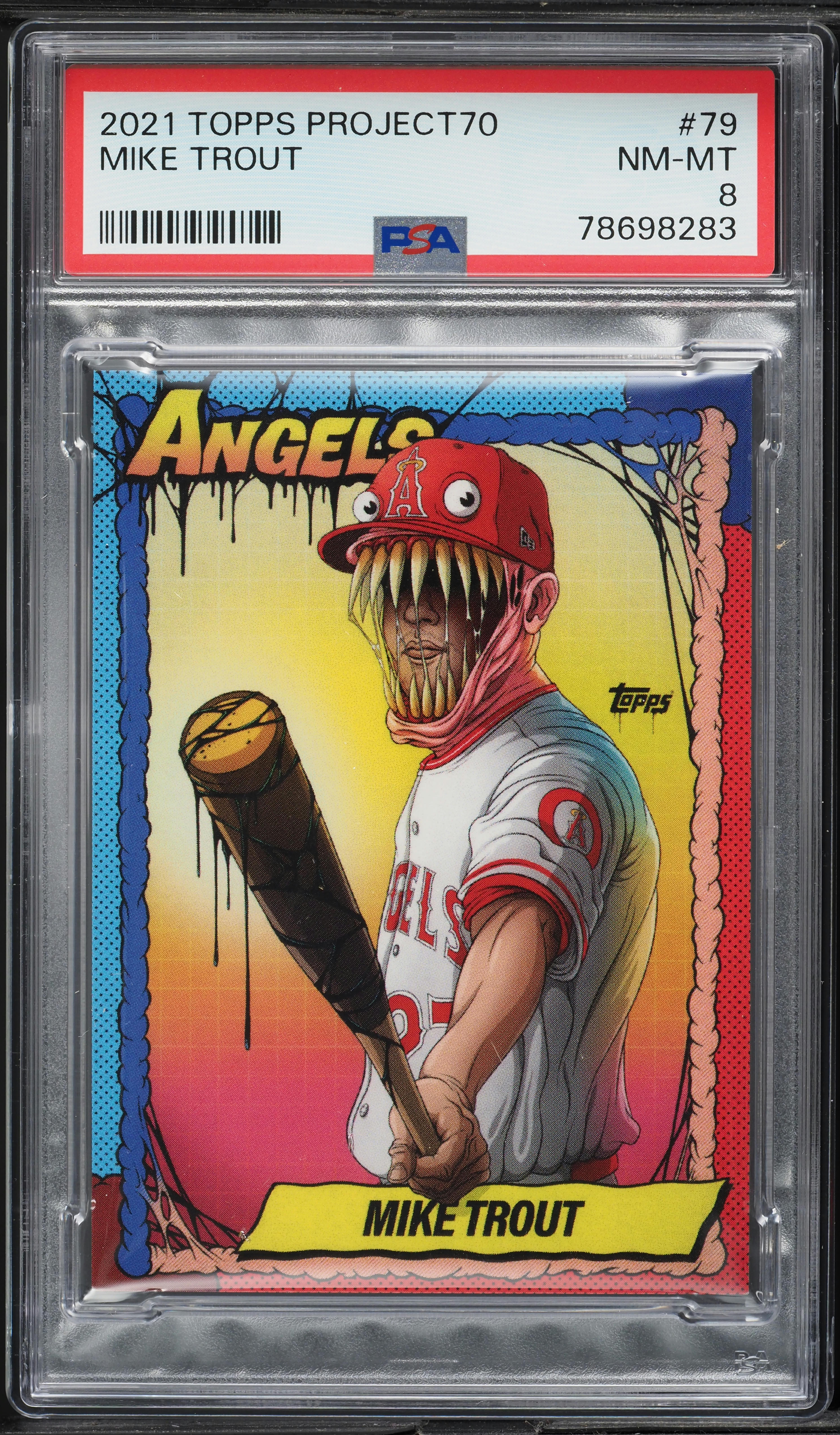 2021 Topps Project 70 '90 Design By Alex Pardee Mike Trout #79 PSA