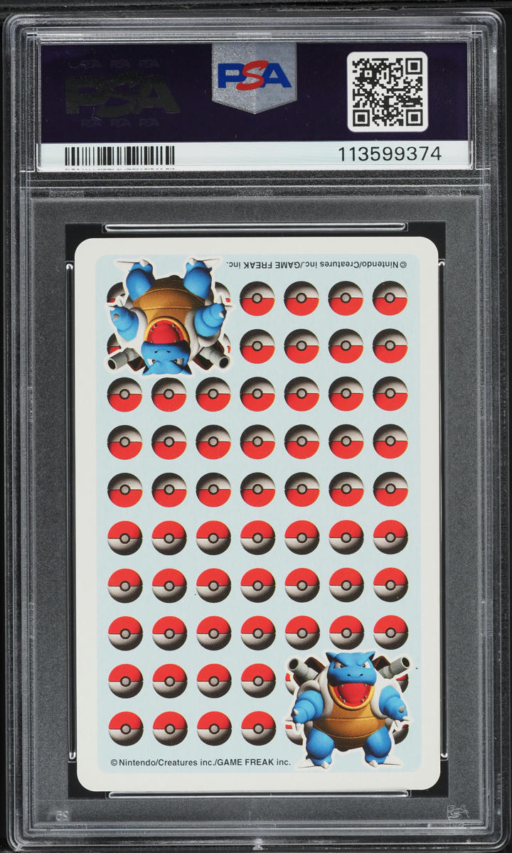 1998 Pokemon Stadium Blue Version Playing Cards Jack Of Clubs Gastly PSA 10 GEM
