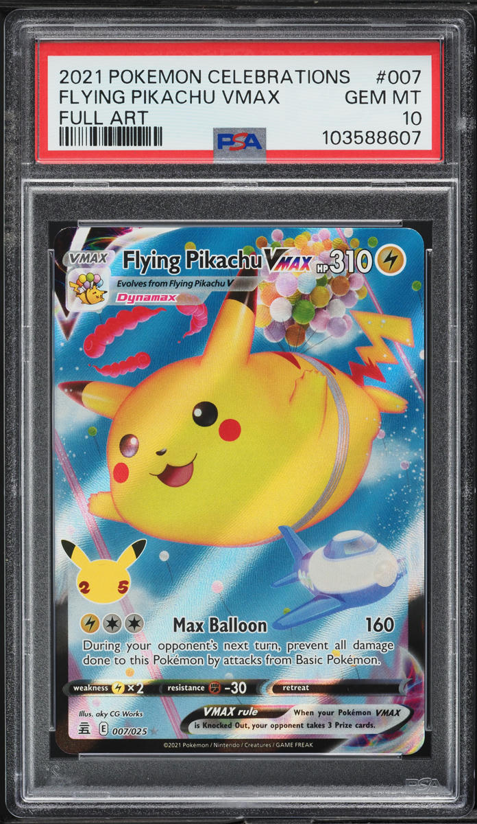 2021 Pokemon Sword & Shield Celebrations Flying Pikachu VMAX #7