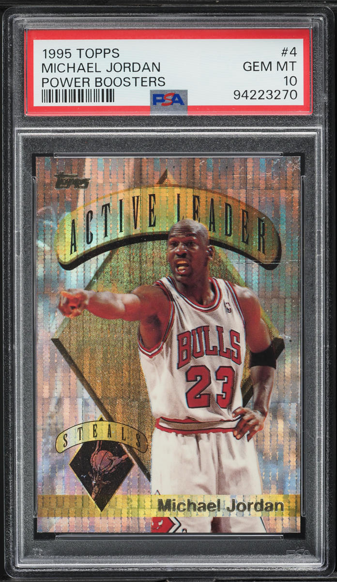 1995 Topps Power Boosters Michael Jordan #4 PSA 10 GEM MINT