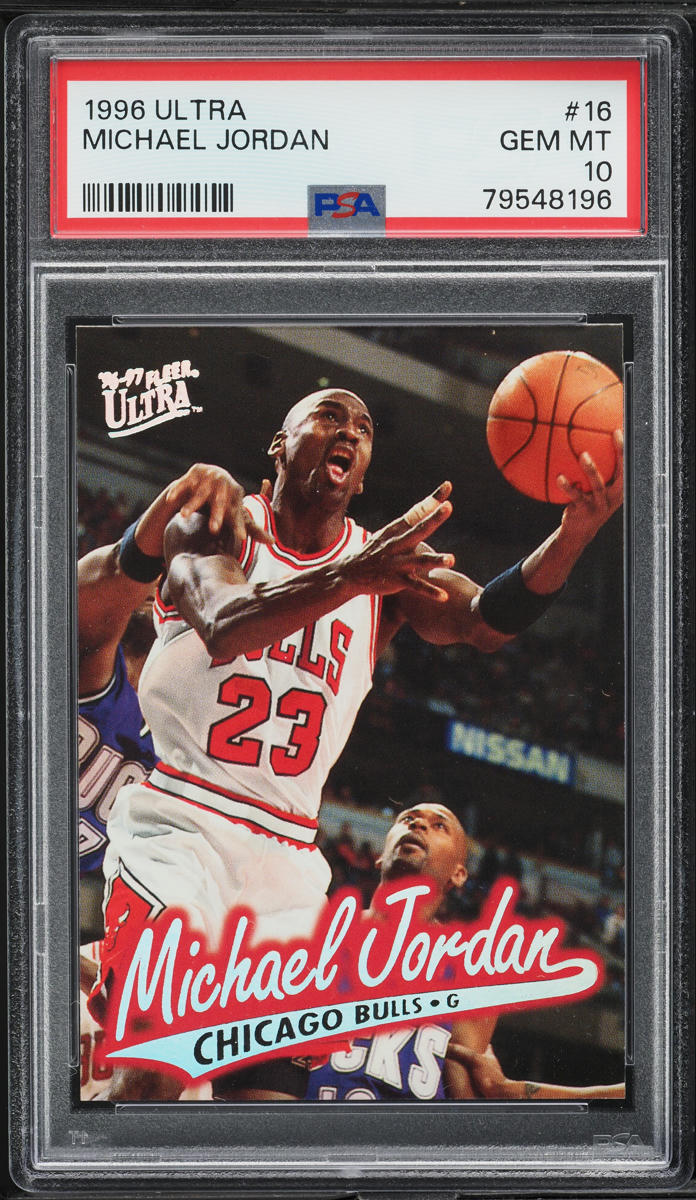 1996 Ultra Basketball Michael Jordan #16 PSA 10 GEM MINT