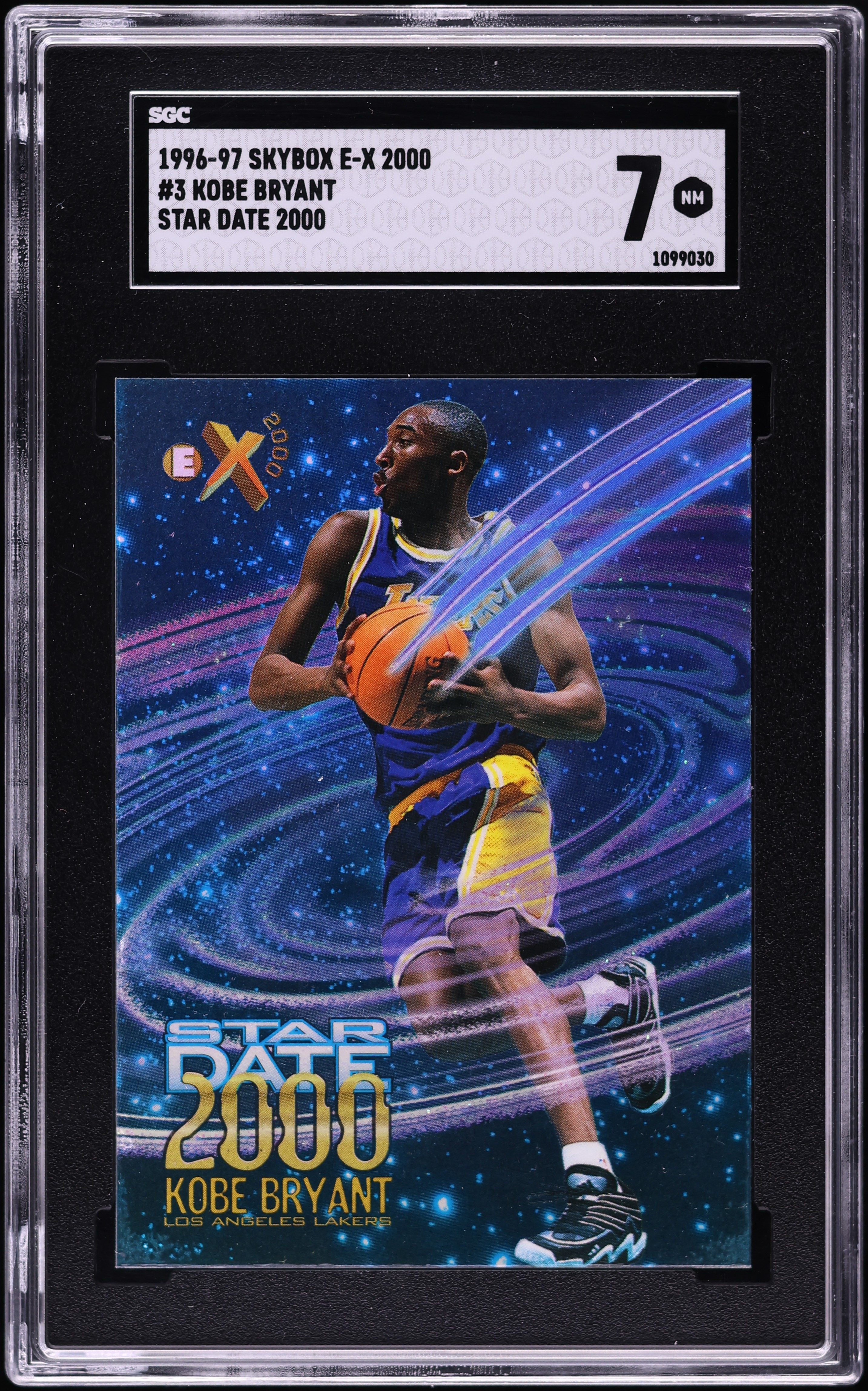 1996 Skybox E-X 2000 Star Date 2000 Kobe Bryant ROOKIE #3 SGC 7