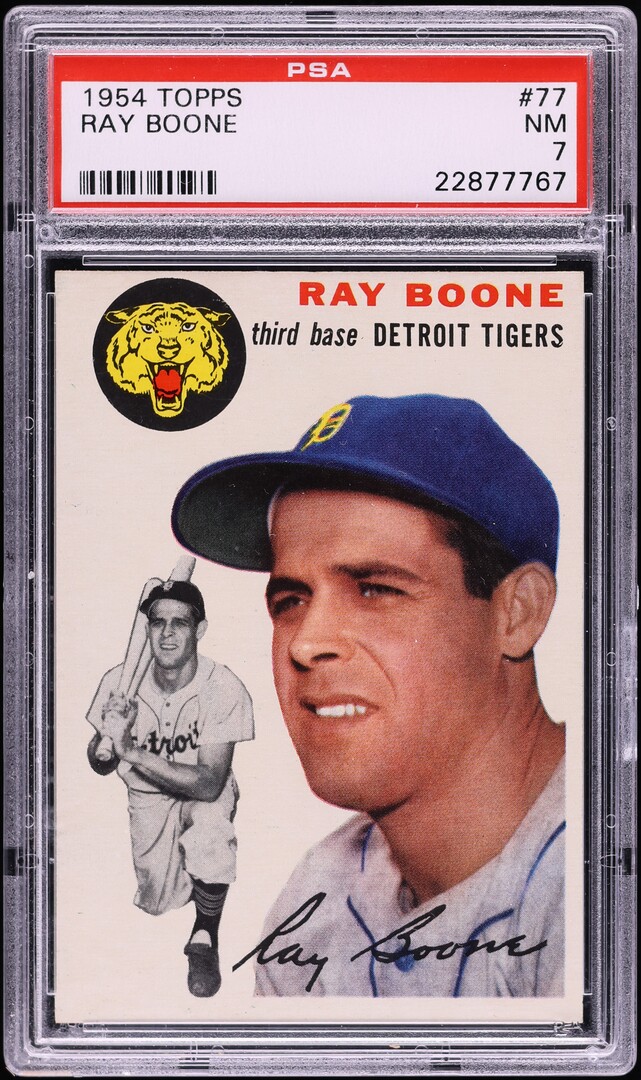 1954 Topps Ray Boone #77 PSA 7 NRMT