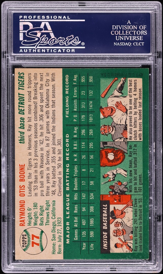 1954 Topps Ray Boone #77 PSA 7 NRMT