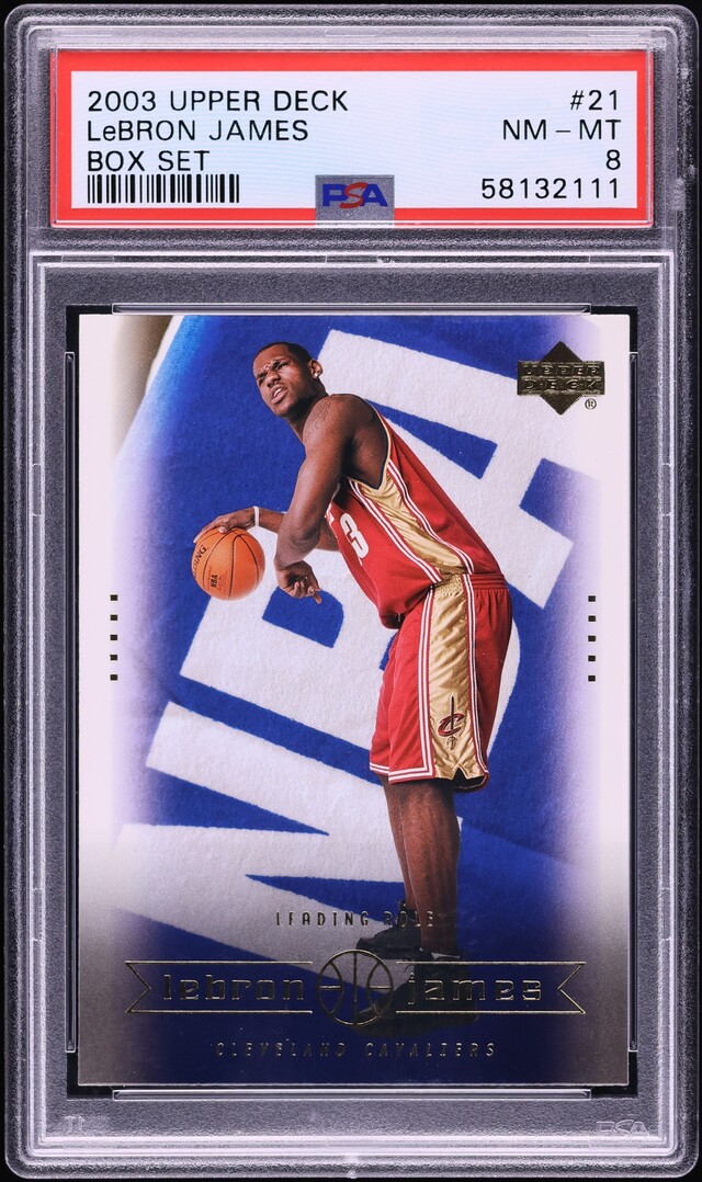 2003 Upper Deck Box Set LeBron James ROOKIE #21 PSA 8 NM-MT