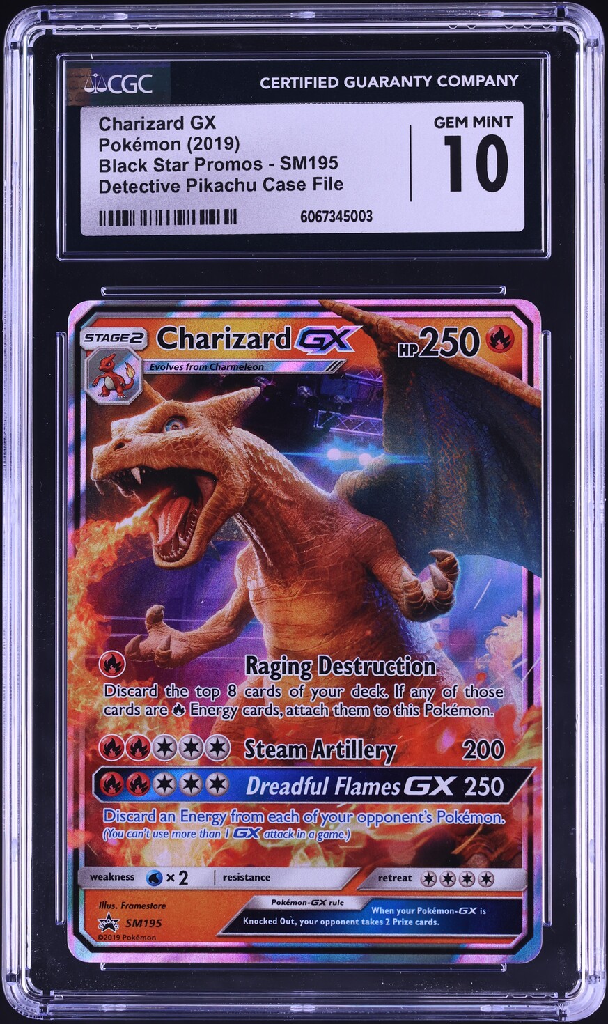 2019 Pokemon SM Black Star Promo Detective Pikachu Case File Charizard GX CGC 10 on Fanatics Collect 2019 Pokemon SM Black Star Promo Detective Pikachu Case File Charizard GX CGC 10 on Fanatics Collect